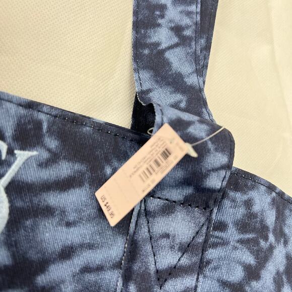 Victoria's Secret Tie Dye Blue Large Weekender Zipper Tote Shoulder Bag NWT - Picture 6 of 8